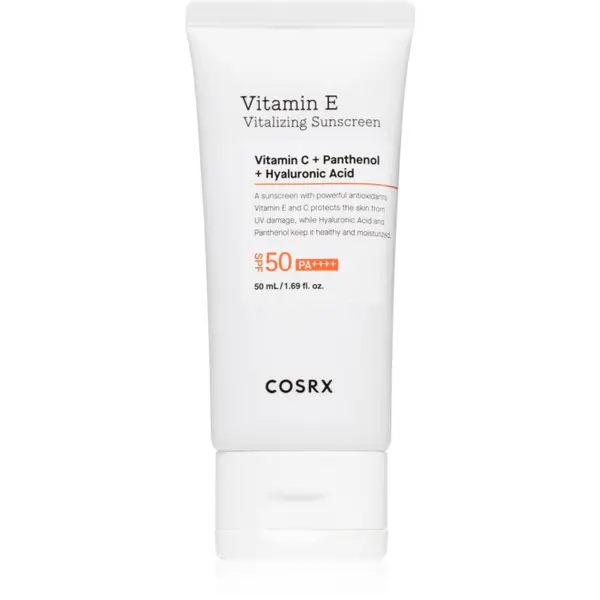 Cosrx Cosrx Vitamin E Vitalizing Sunscreen​ слънцезащитен крем за лице SPF 50 50 мл.