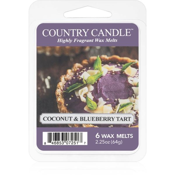 Country Candle Country Candle Coconut & Blueberry Tart восък за арома-лампа 64 гр.