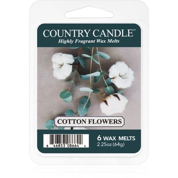 Country Candle Country Candle Cotton Flowers восък за арома-лампа 64 гр.