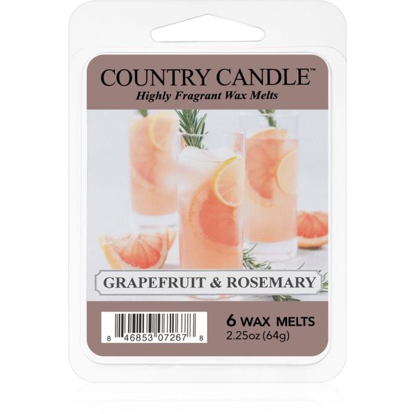 Country Candle Country Candle Grapefruit & Rosemary восък за арома-лампа 64 гр.