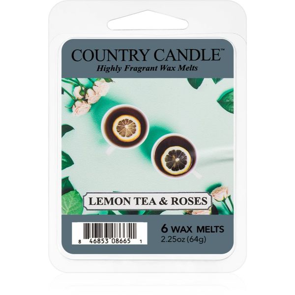 Country Candle Country Candle Lemon Tea & Roses восък за арома-лампа 64 гр.