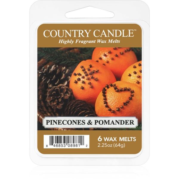 Country Candle Country Candle Pinecone & Pomander восък за арома-лампа 64 гр.