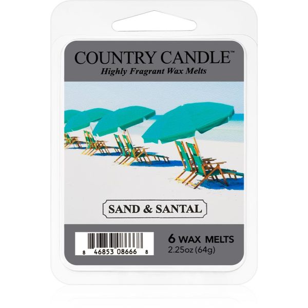 Country Candle Country Candle Sand & Santal восък за арома-лампа 64 гр.