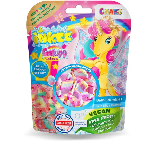 Craze Craze INKEE Galupy Unicorn соли за вана за деца 100 гр.