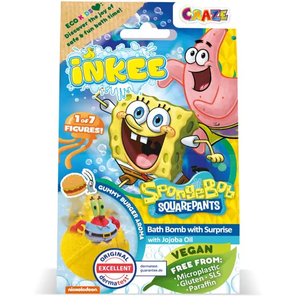 Craze Craze INKEE SpongeBob бомбичка за вана за деца 1 бр.