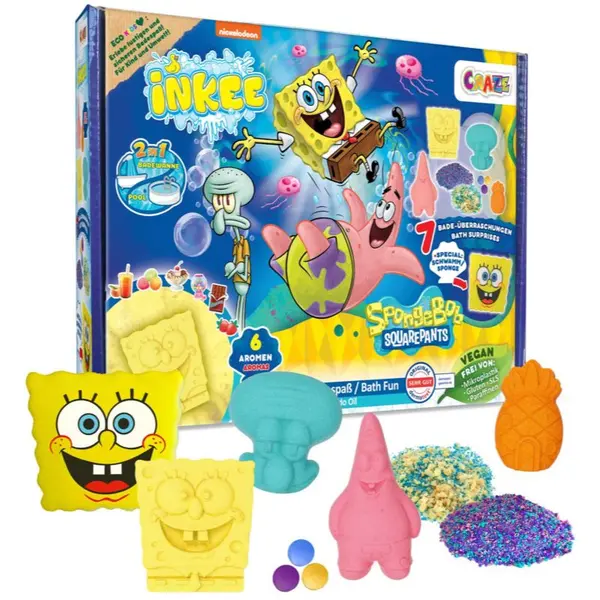 Craze Craze SpongeBob Gift Box бластър за вана в подаръчна опаковка
