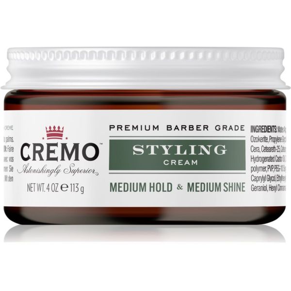 Cremo Cremo Hair Styling Cream Medium Styling хидратиращ стилизиращ крем За коса за мъже 113 гр.