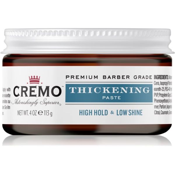 Cremo Cremo Hair Styling Paste Thickening стилизираща паста 113 гр.