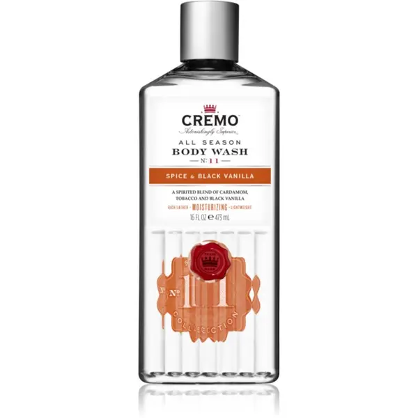 Cremo Cremo Spice & Black Vanilla Body Wash душ гел за мъже 473 мл.