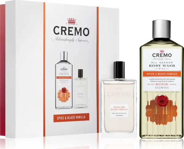 Cremo Cremo Spice & Black Vanilla подаръчен комплект за мъже