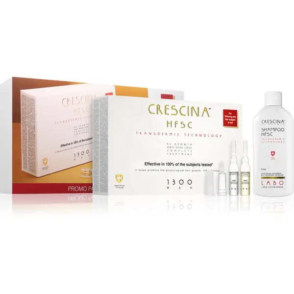 Crescina Crescina Transdermic 1300 Re-Growth and Anti-Hair Loss грижа за растеж на косата против косопад за мъже výhodné balení