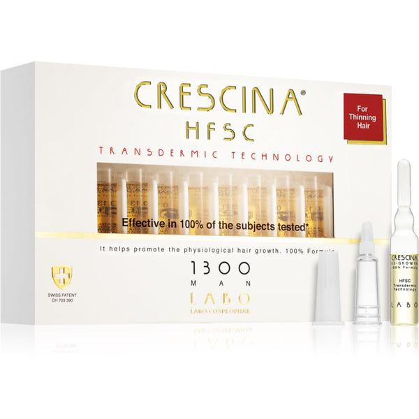 Crescina Crescina Transdermic 1300 Re-Growth грижа за растеж на косата за мъже 20x3,5 мл.