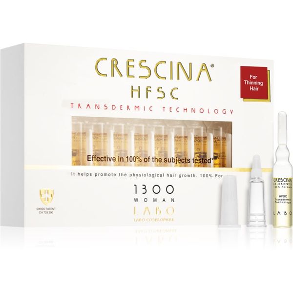 Crescina Crescina Transdermic 1300 Re-Growth грижа за растеж на косата за жени 20x3,5 мл.