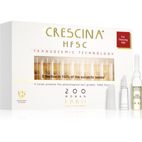 Crescina Crescina Transdermic 200 Re-Growth грижа за растеж на косата за жени 20x3,5 мл.