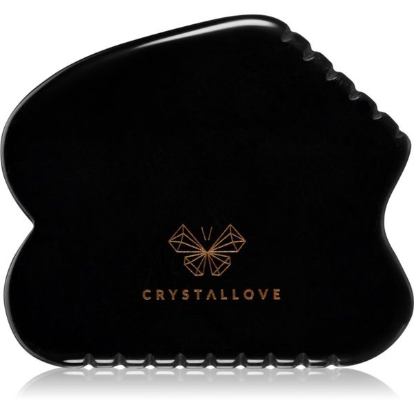 Crystallove Crystallove Black Obsidian Contour Gua Sha масажно приспособление 1 бр.