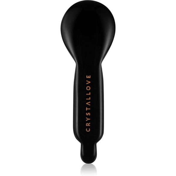 Crystallove Crystallove Black Obsidian Spoon Eye Gua Sha уред за масаж на зоната около очите 1 бр.