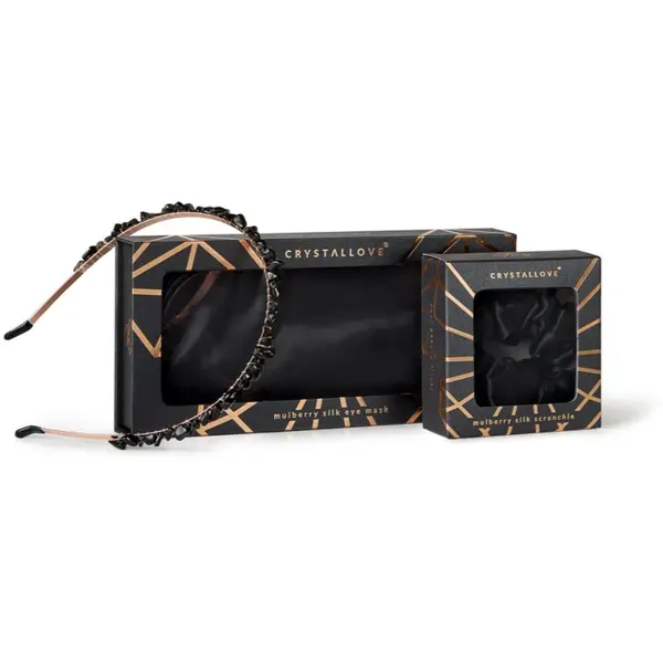 Crystallove Crystallove Black Silk Set комплект за нощ