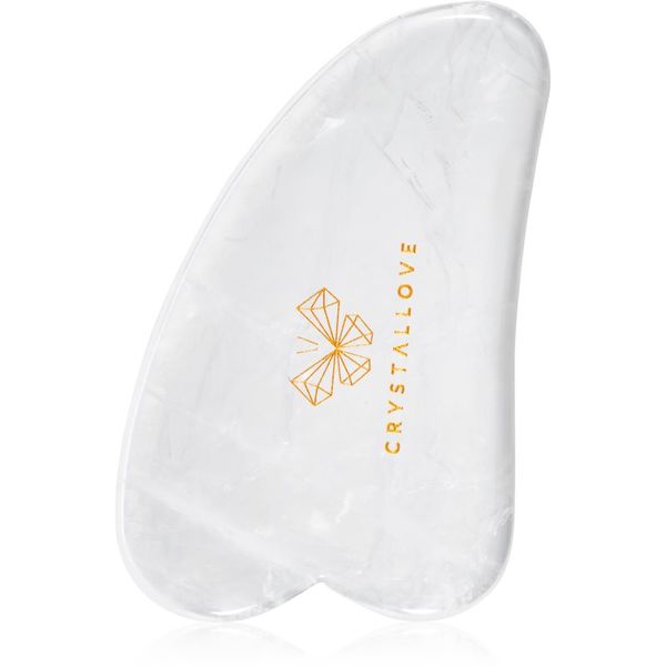 Crystallove Crystallove Clear Quartz Gua Sha масажно приспособление