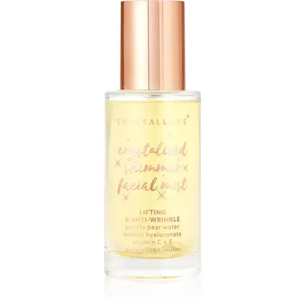 Crystallove Crystallove Clear Quartz Shimmer Facial Mist мъгла за лице за освежаване и хидратация 100 мл.