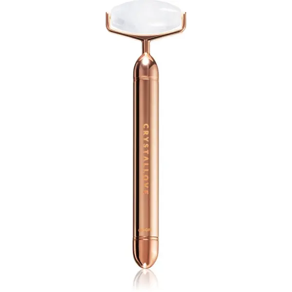 Crystallove Crystallove Clear Quartz Vibrating Roller масажно приспособление за лице 1 бр.