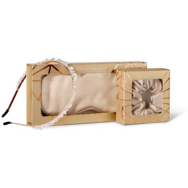 Crystallove Crystallove Gold Silk Set подаръчен комплект За коса