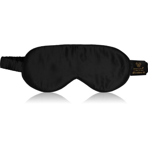 Crystallove Crystallove Men Silk Eye Mask маска за сън Black 1 бр.