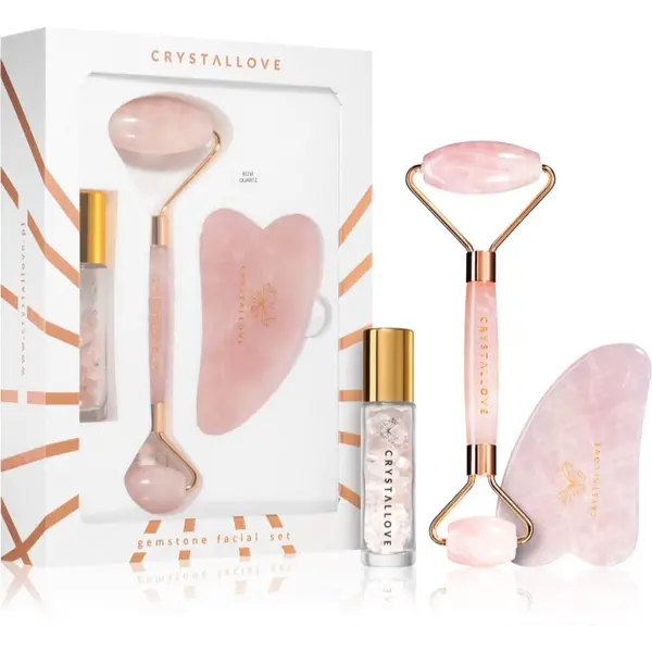 Crystallove Crystallove Rose Quartz Beauty Set комплект за грижа за лице