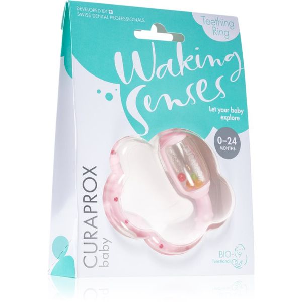 Curaprox Curaprox Baby Waking Senses Чесалка за зъби с четка за масаж и дрънкалка 1 бр.