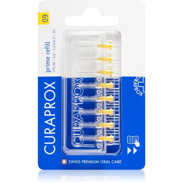 Curaprox Curaprox Prime Refill резервни четки за междузъбно пространство в блистер CPS 09 0,9 - 4,0 mm 8 ks 1 бр.