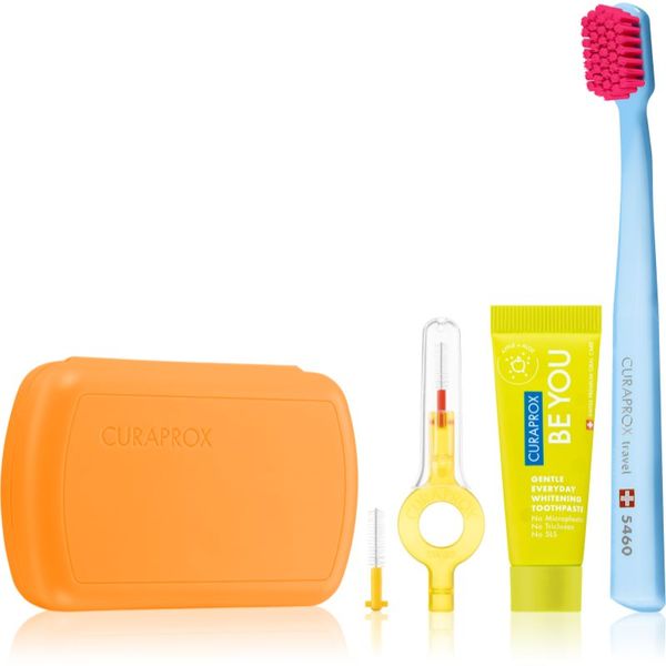 Curaprox Curaprox Travel Set комплект за пътуване Orange(за зъби, език и венци)