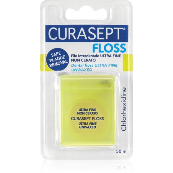 Curasept Curasept Dental Floss Ultra Fine Unwaxed конец за зъби без восък с антибактериална добавка 50 м