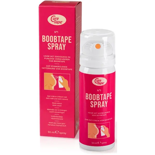 CureTape® CureTape® Boob Tape Remover Spray продукт за отстраняване на фиксиращи ленти в спрей 50 мл.