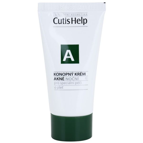 CutisHelp CutisHelp Health Care A - Acne конопен нощен крем за проблемна кожа, акне 30 мл.