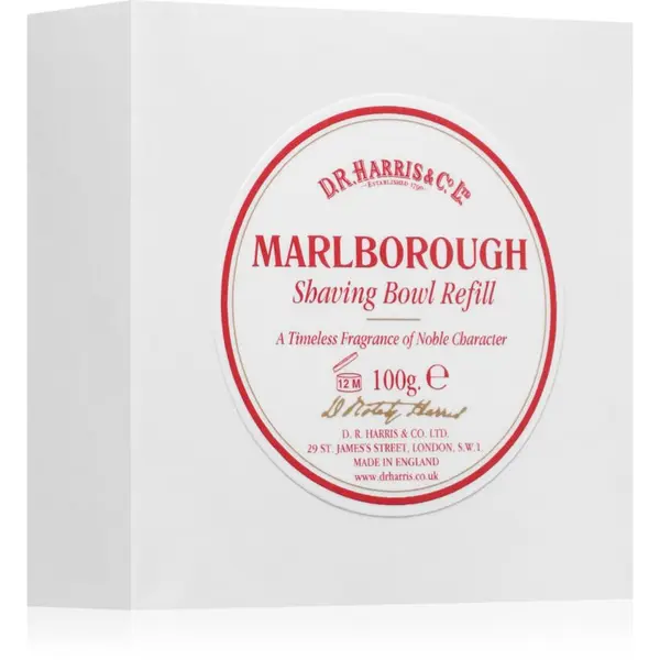 D.R. Harris D.R. Harris Shawing Bowl Refill сапун за бръснене пълнител Marlborough 100 гр.