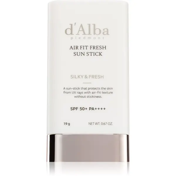 d'Alba d'Alba Air Fit Fresh Sun Stick слънцезащитен крем в стик с успокояващ ефект SPF 50+ 19 гр.
