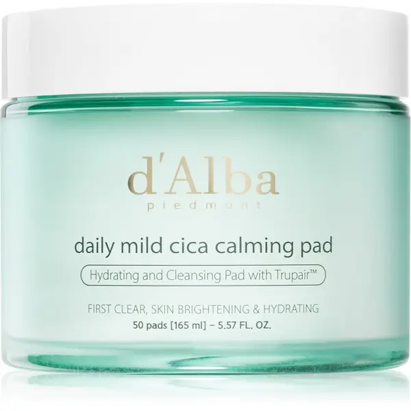 d'Alba d'Alba Daily Mild Cica Calming Pad успокояващи възглавнички за интензивна хидратация 50 бр.