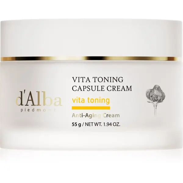 d'Alba d'Alba Vita Toning Capsule Cream дълбоко хидратиращ крем в дълбочина за озаряване на лицето 55 гр.