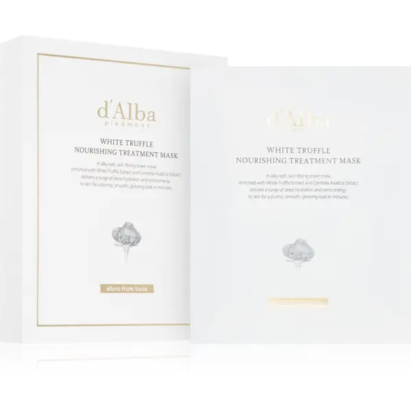d'Alba d'Alba White Truffle Nourishing Treatment Mask интензивна хидратираща маска за лице с успокояващ ефект 5x25 мл.