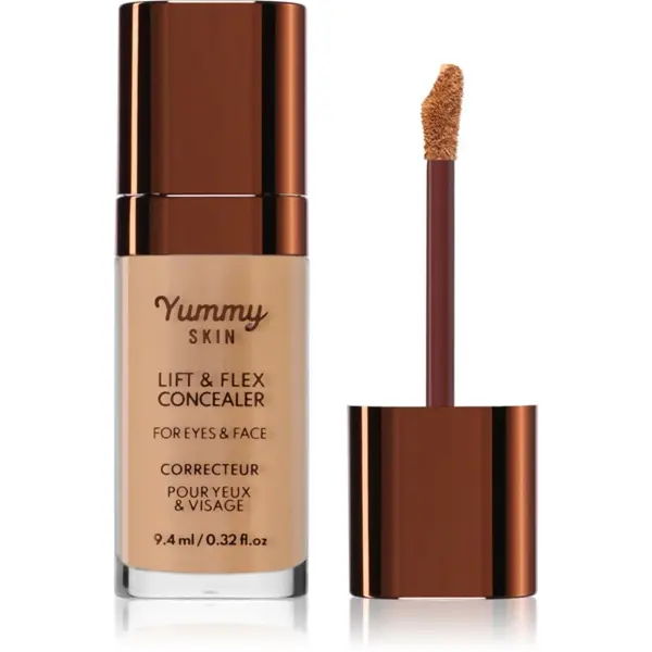Danessa Myricks Beauty Danessa Myricks Beauty Yummy Skin Lift & Flex Concealer течен коректор с матиращ ефект цвят 9 - Medium With Peach Undertones 8.4 мл.
