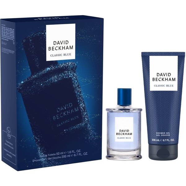 David Beckham David Beckham Classic Blue подаръчен комплект за мъже