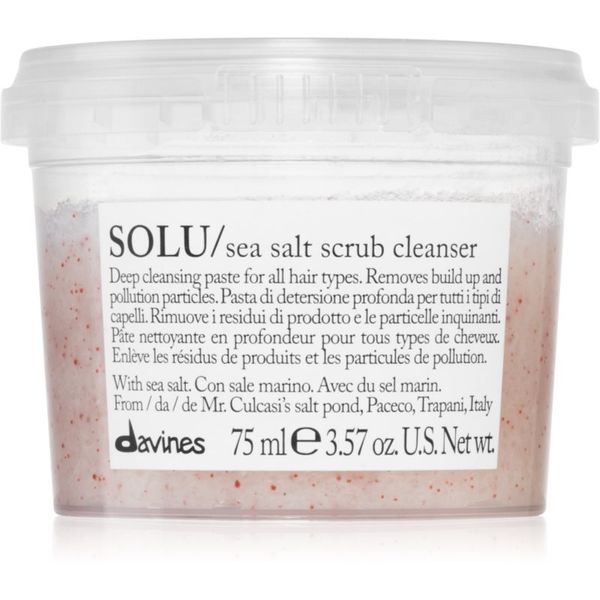 Davines Davines Essential Haircare SOLU Sea Salt Scrub Cleanser почистващ пилинг за всички видове коса 75 мл.