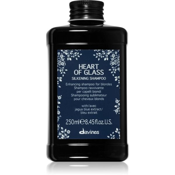 Davines Davines Heart of Glass Silkening Shampoo нежен почистващ шампоан за руса коса 250 мл.