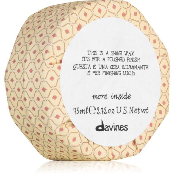 Davines Davines More Inside Shine Wax восък за коса за блясък и мекота на косата 75 мл.