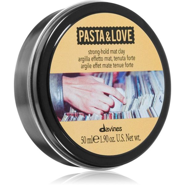 Davines Davines Pasta & Love Strong-Hold Mat Clay стилизиращ клей за коса матов 50 мл.
