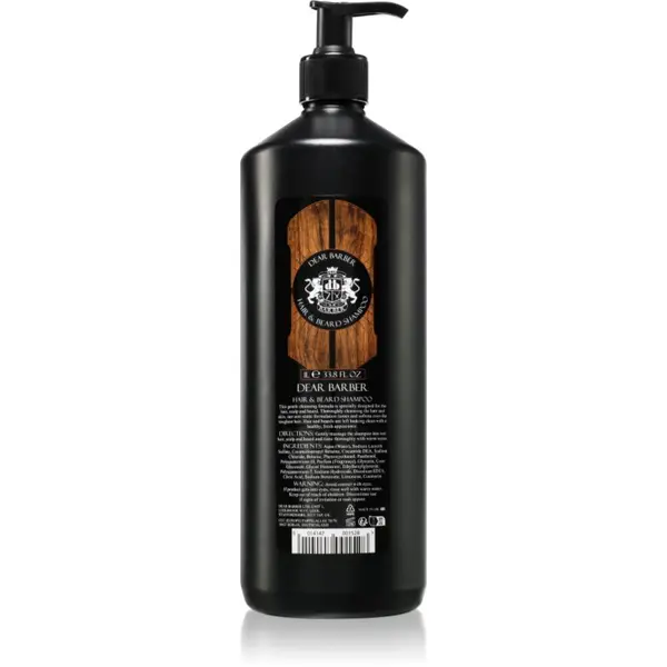 Dear Barber Dear Barber Shampoo шампоан за коса и брада 1000 мл.