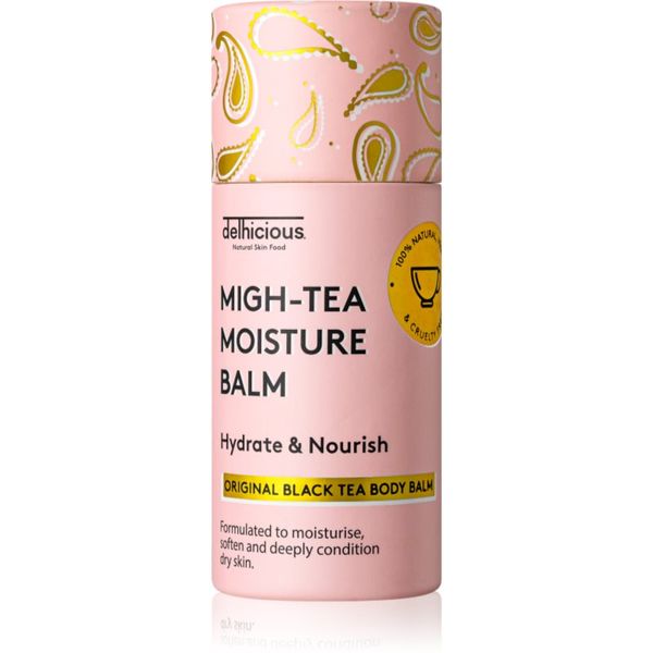 delhicious delhicious MIGH-TEA MOISTURE BALM интензивен хидратиращ балсам за тяло за суха и чувствителна кожа 70 гр.