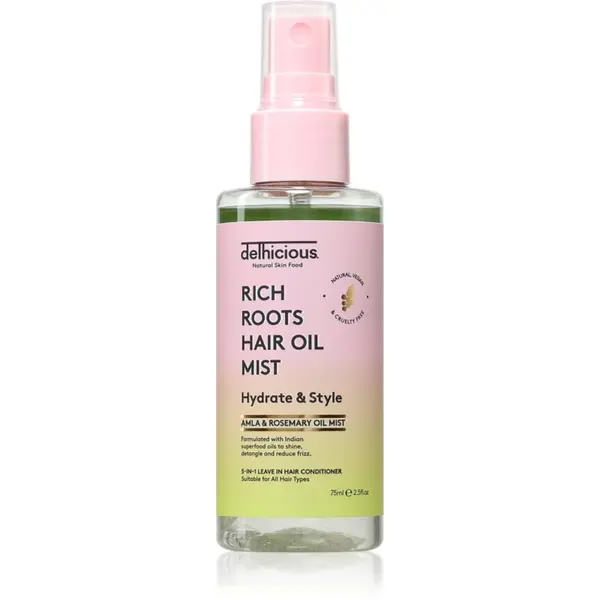 delhicious delhicious RICH ROOTS 5-in-1 Hair Oil Mist балсам в спрей без отмиване 75 мл.