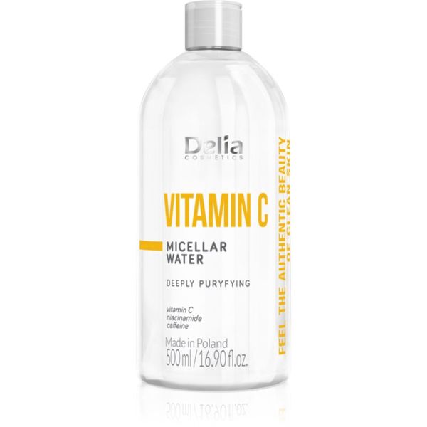 Delia Cosmetics Delia Cosmetics Authentic Beauty Vitamin C почистваща мицеларна вода с витамин С 500 мл.