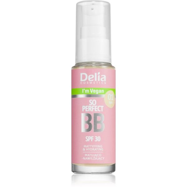 Delia Cosmetics Delia Cosmetics BB So Perfect матиращ ВВ крем с хидратиращ ефект цвят 01 Light 30 мл.