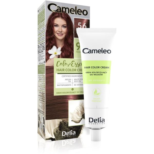 Delia Cosmetics Delia Cosmetics Cameleo Color Essence боя за коса в туба цвят 5.6 Mahogany Brown 75 гр.